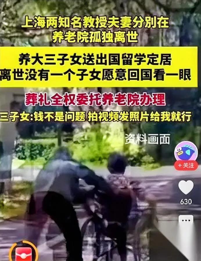 老教授走了。三子女没回。钱汇了，人没来，养老院成了最后的“家”。我刷