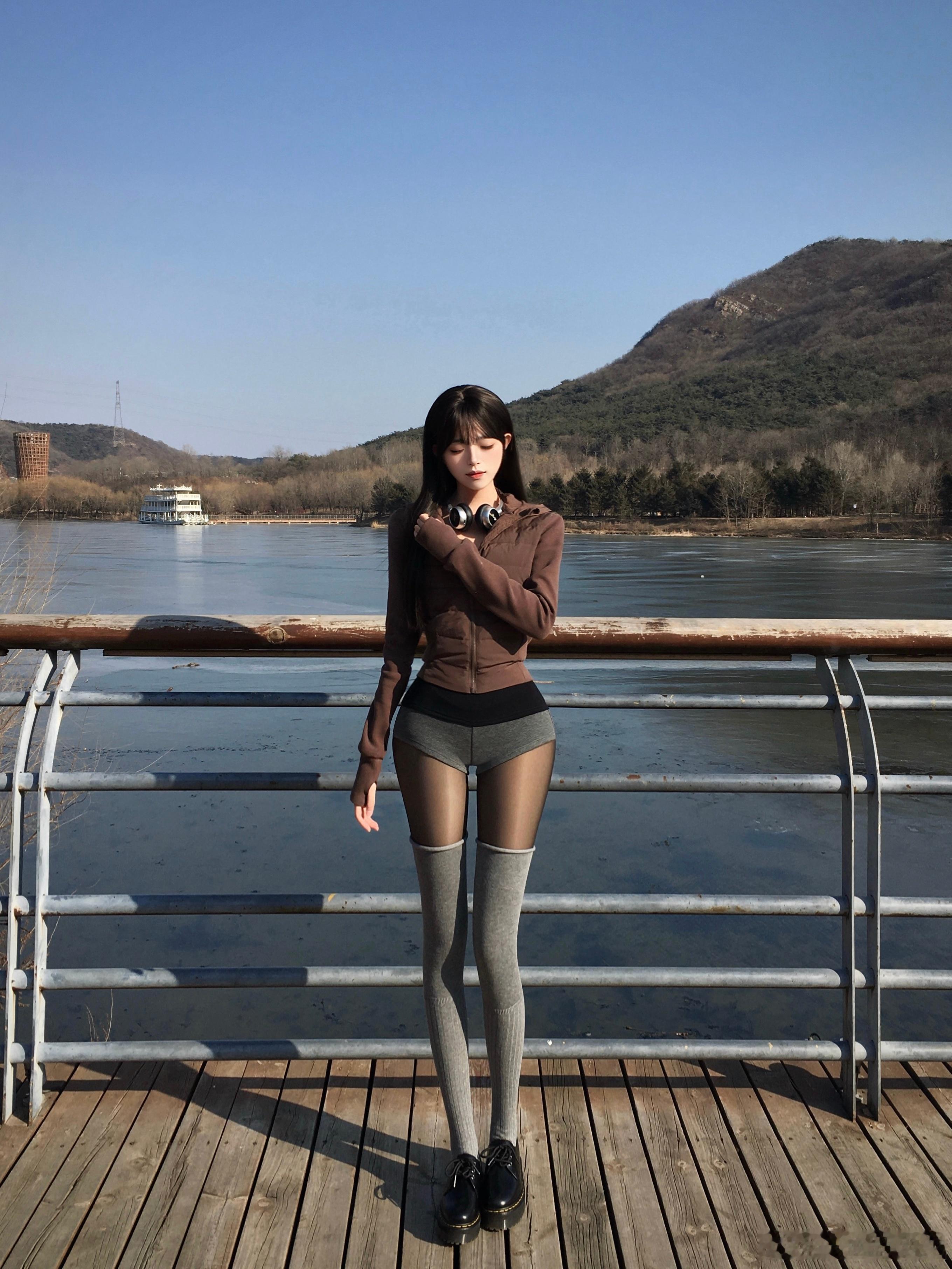 一起逃走吧在日落和暮色中.