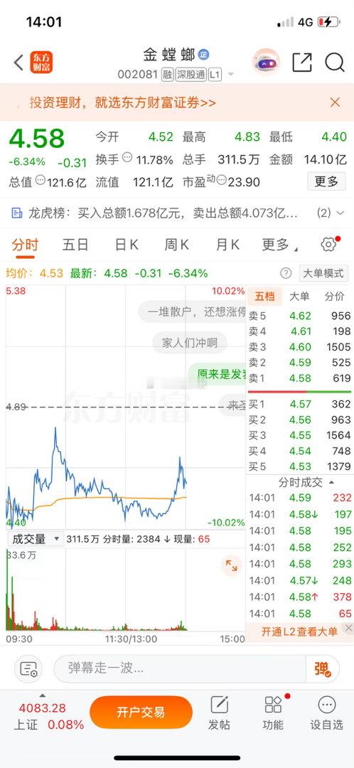 兄弟们，云南锗业我先撤了，仓位腾出来了。新标已锁定——金螳螂，准备进场！收到的兄