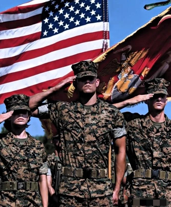 一名美国大兵怒火中烧地说：“我烧地说：“我是美国军人，我知道现在的东方大国很强大