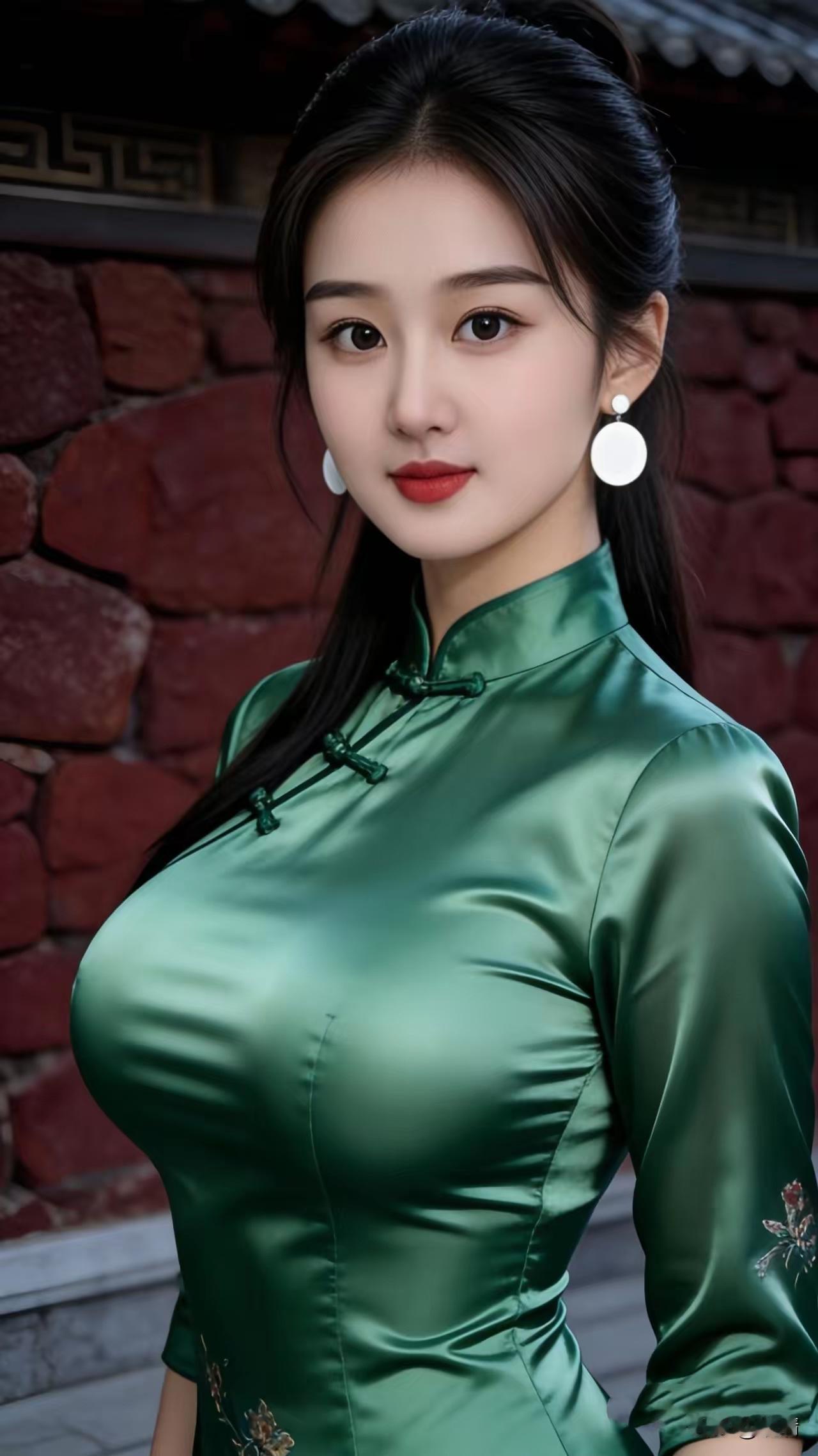 山坡羊·旗袍魅力旗袍珍妙，剪裁精巧，东方柔美身姿俏。韵如潮，意难消。爱