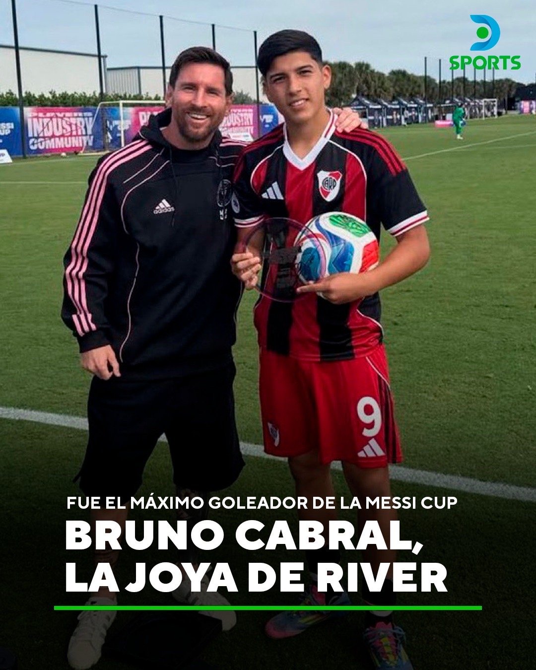 🥇梅西杯金靴&赛事MVP获得者——布鲁诺·卡布拉尔🇦🇷⁣⚪🔴河床青训