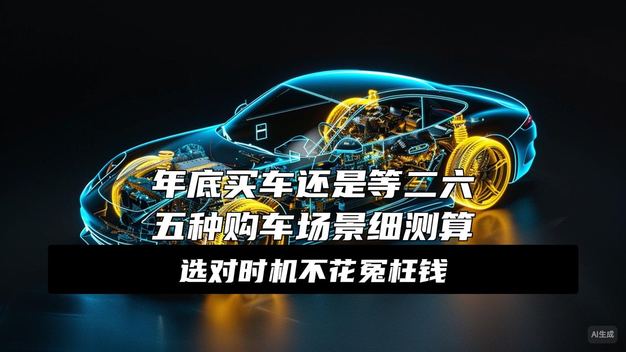 别乱买车！2026年补贴测算表来了，看完再下单不吃亏！纠结年底冲新车还是等2