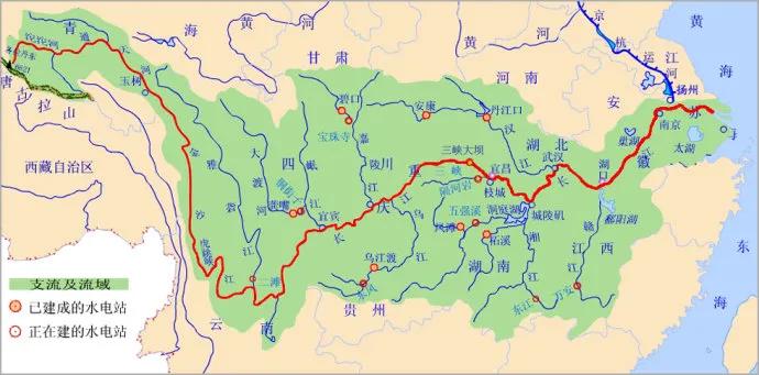 长江沿岸的城市都有哪些优势呢？长江沿岸城市具备多方面显著优势。长江水系图长江