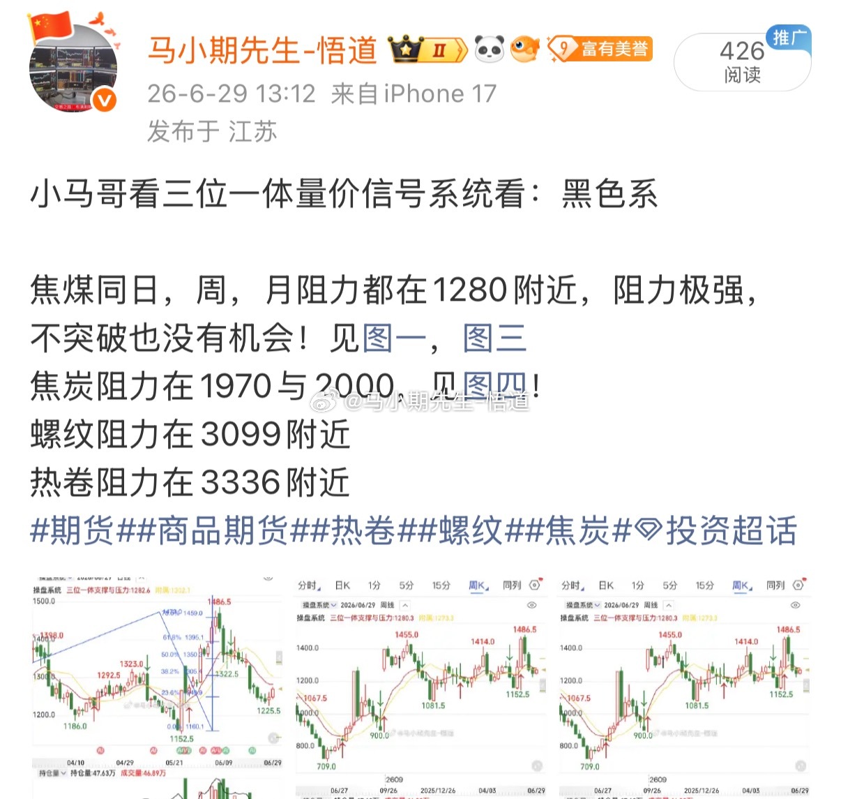 焦煤，焦炭，螺纹，热卷，如中午写的和复盘的一致思路！先反弹找低多！先做情绪的反弹