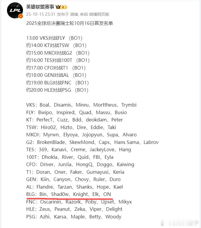 BLG换上Shad0wBLG开门黑，刷新蜜月期，下场首发打野更换为Shad0w