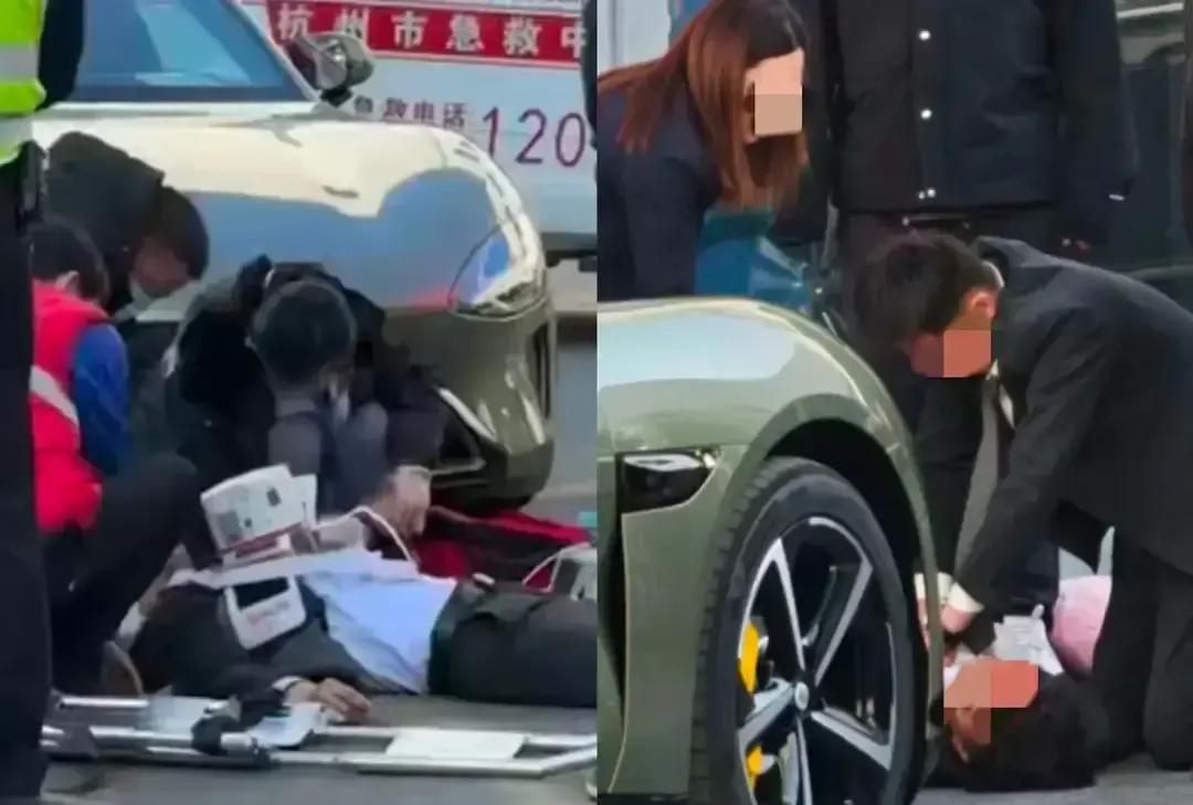 米小max交付园区，新车钥匙刚递到车主手里，车还没出大门就听见砰一声。油门当刹