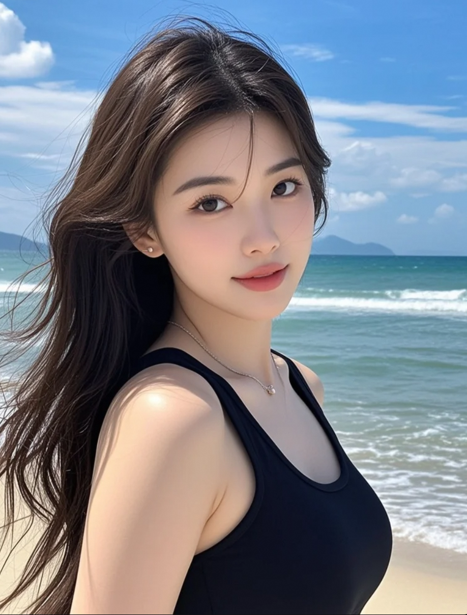 阳光与海风，是她最忠实的摄影师