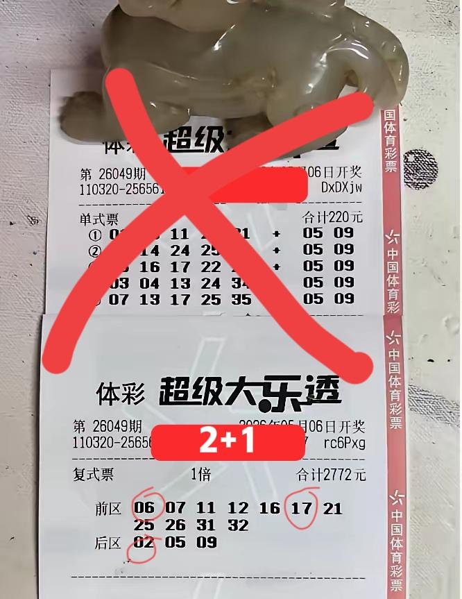 倍投票啥也不是，只有大复式中了2+1，这一次大佬换了这么多新号码，结果基本上都被