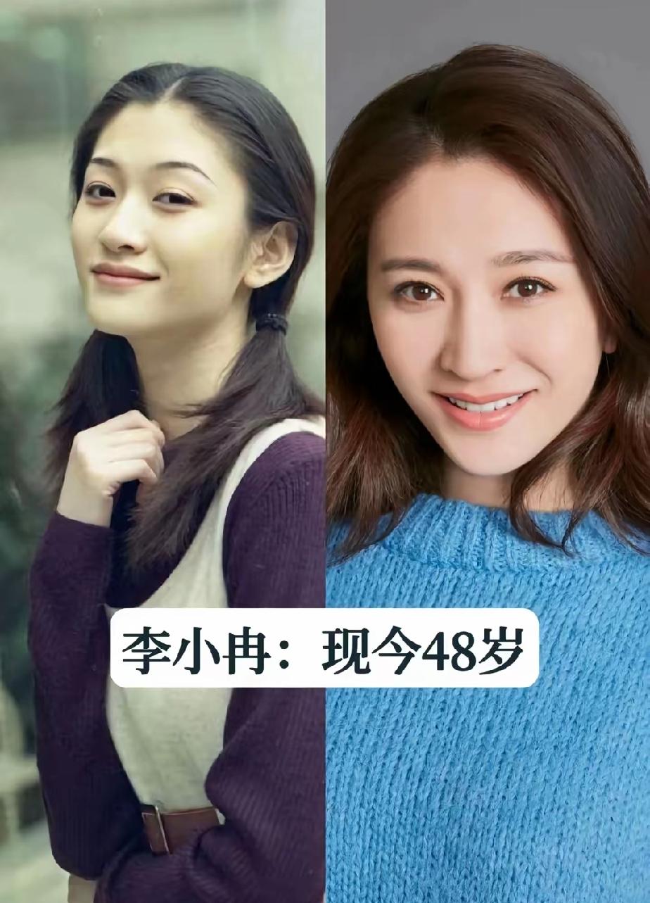 姨圈顶流的几位女明星颜值今昔对比照，你喜欢哪一位？第一位李小冉