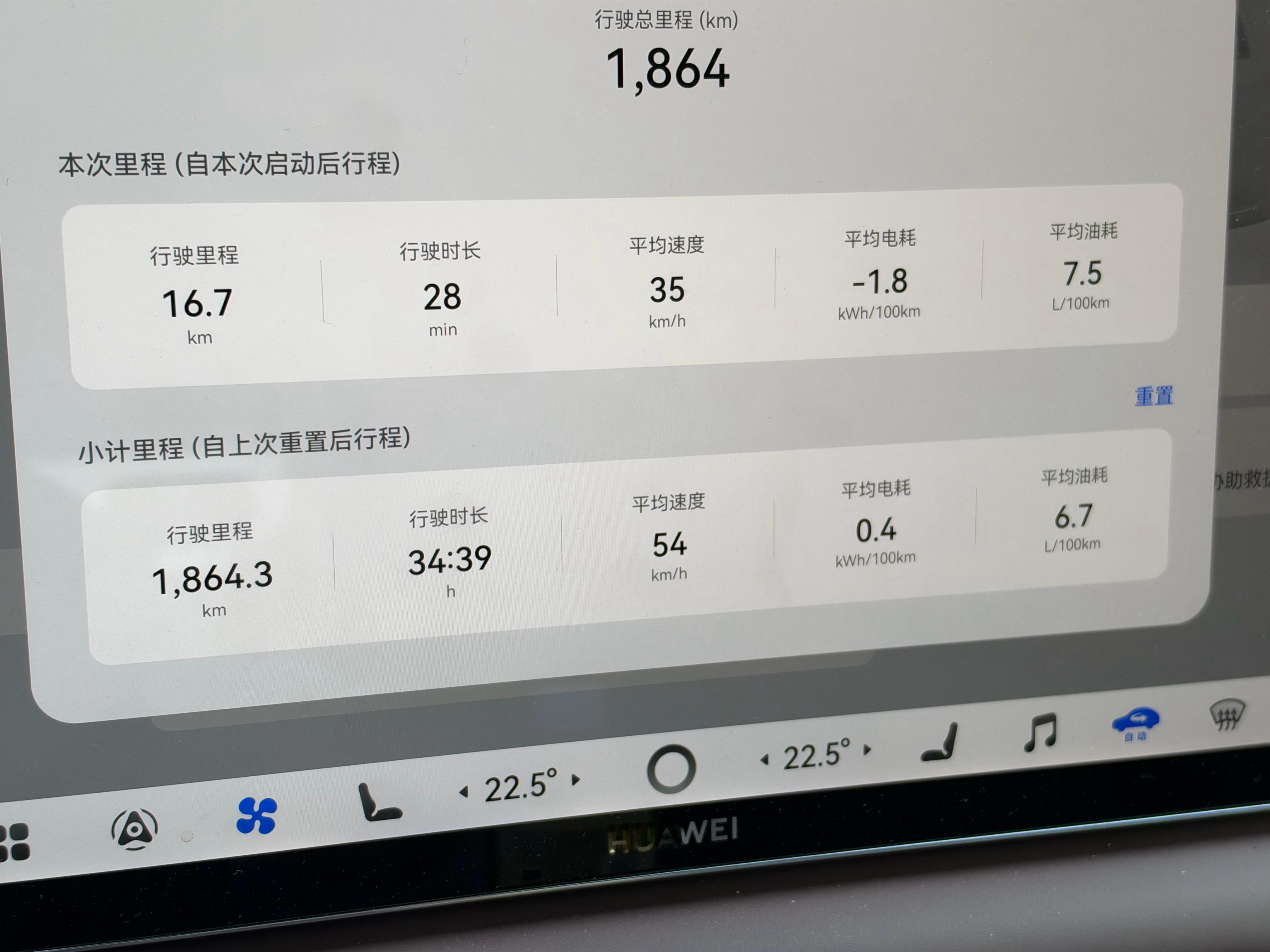 智界V9这车能耗不错，跑了趟高速这么大个增程车百公里六个多油。​​​