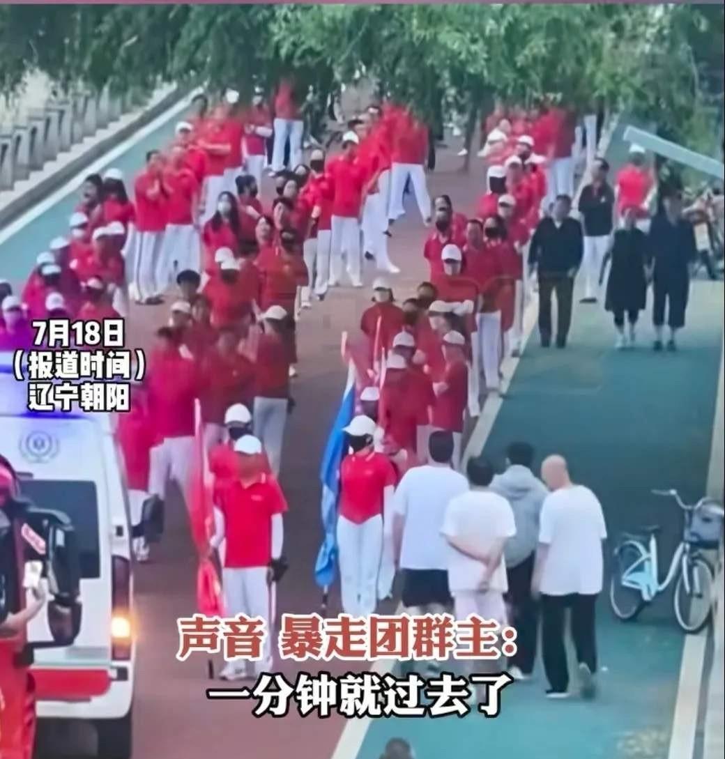 7月17日，辽宁朝阳的大凌河景区内，一幕引人争议的场景映入众人眼帘。一个老