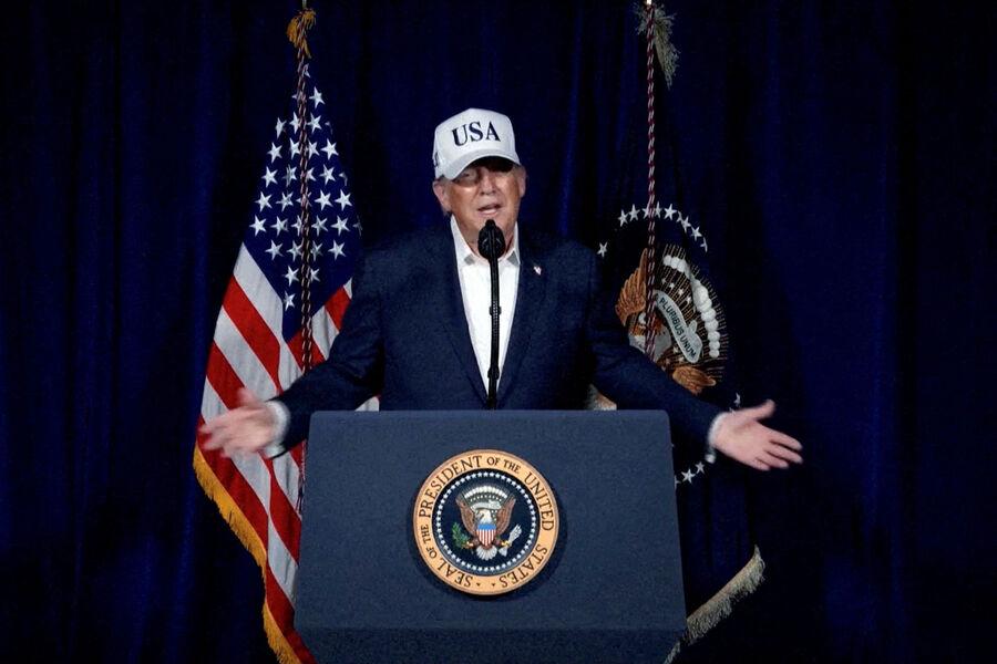 特朗普对伊朗一所学校的袭击发表了评论。特朗普：伊朗学校袭击调查仍在继续。美国