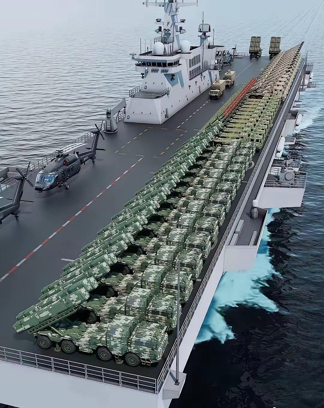 会不会未来会有这种航母，上面全是车载导弹？军事