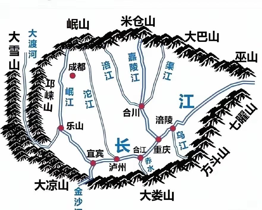 历史上三江汇流之地就很容易成为大城市，但是合川和合江就很例外，现在也只是区县单位