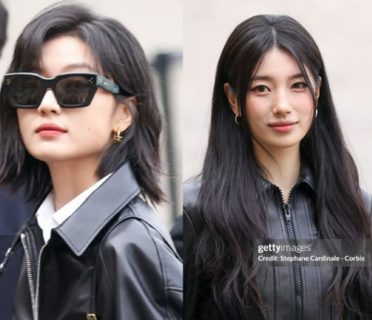 孙千太让人意外了和韩国神颜裴秀智同框完全不输就在刚刚，在巴黎时装周的Celin