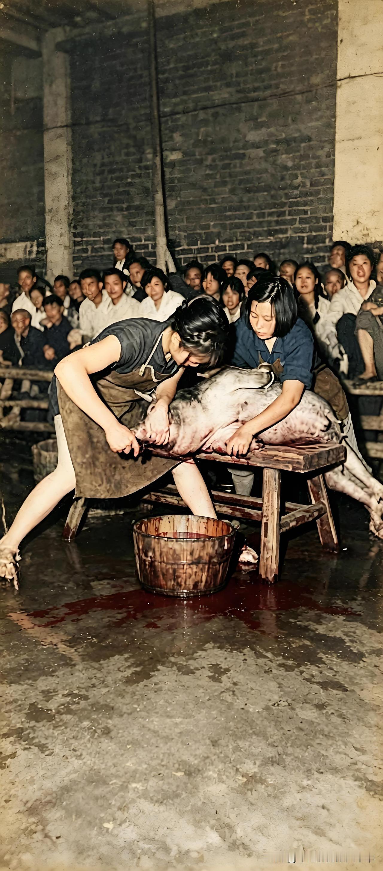 妇女能顶半边天：60年代上过人民日报的女杀猪能手杨美玲1966年，这里是山西