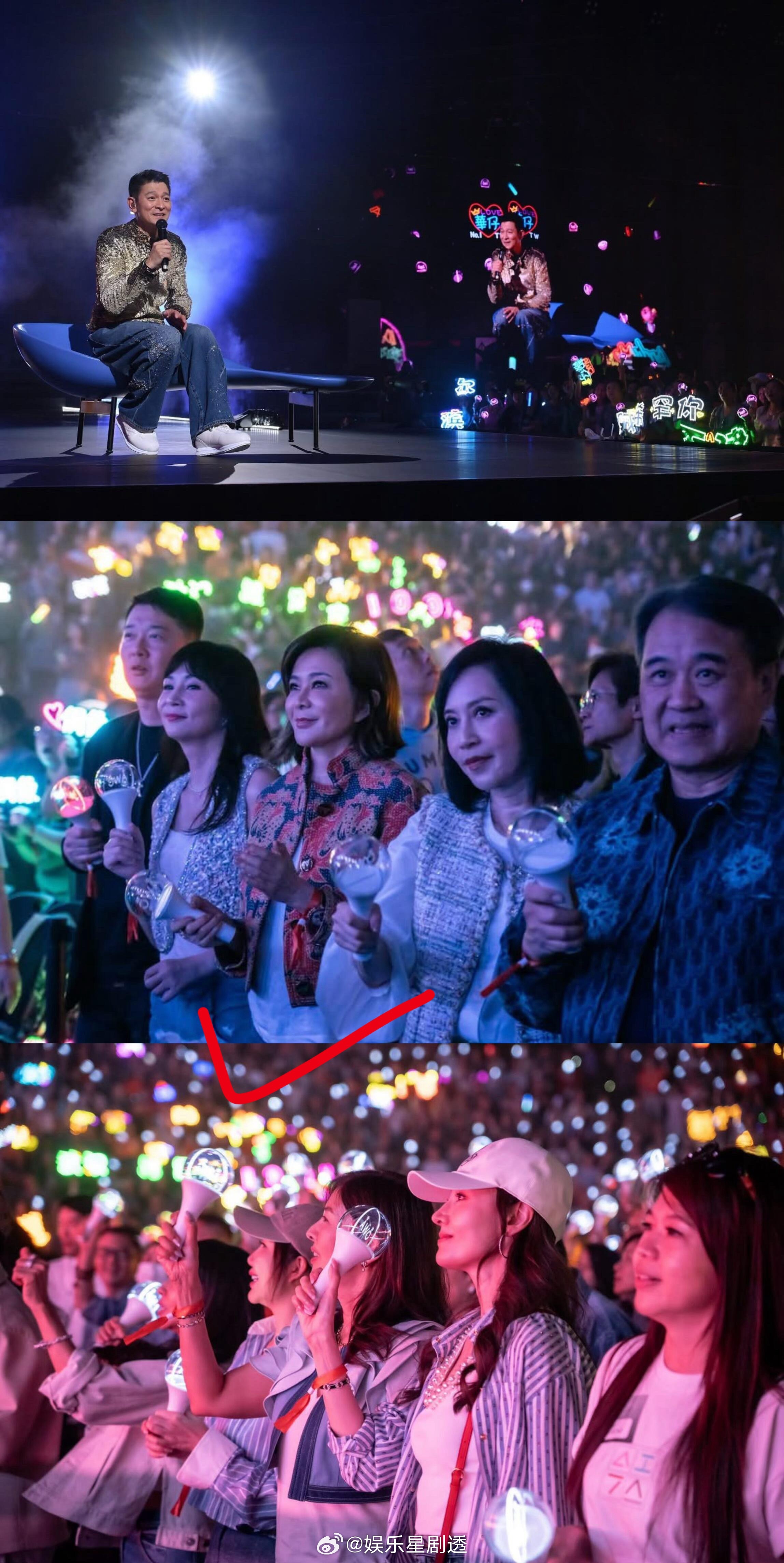 港圈两大美人关之琳和李嘉欣都去看了刘德华演唱会，还是那么美​​​