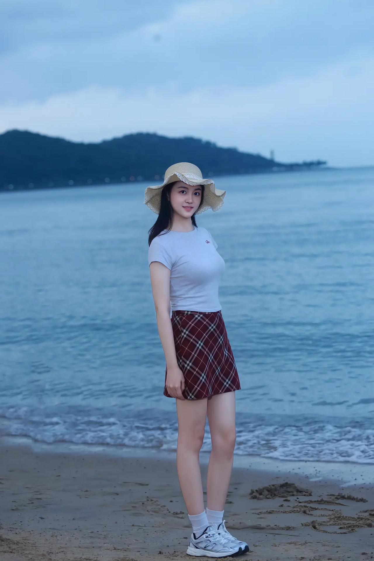 海边沙滩晚霞爆料