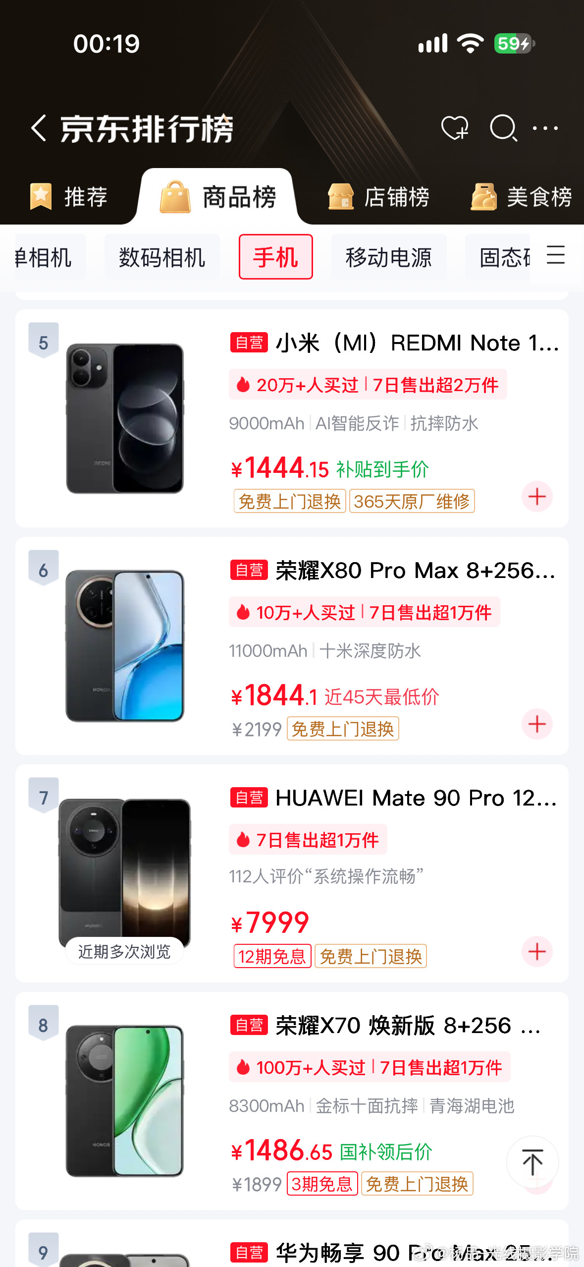 非常令人遗憾，国庆节7天，国产手机销量惨淡，苹果iPhone系列销量遥遥领先……狗东最近7天的手机销