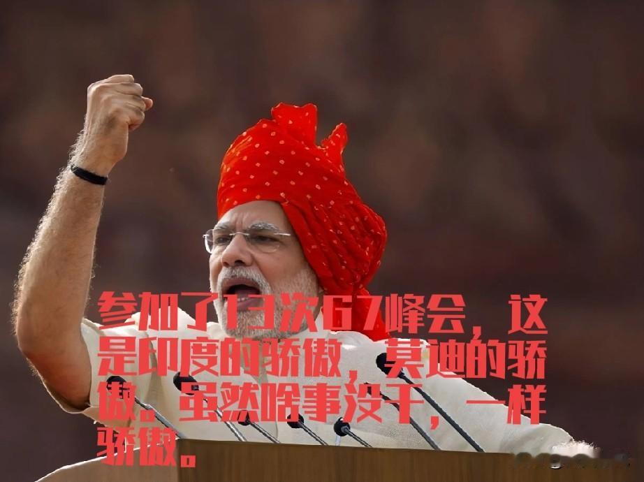 莫迪的小心思都写脸上，那就是使劲往西方圈子里挤，利用西方和我们的矛盾，想替代我们