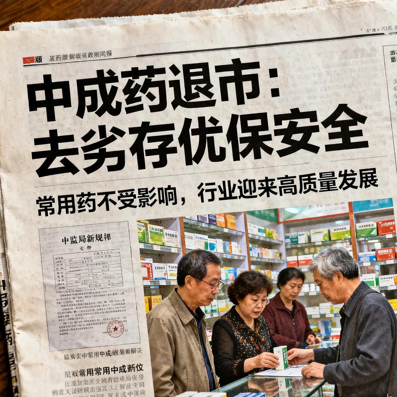 大批中成药将退市！别慌，常用药根本不受影响重磅消息！大批中成药要退出市场了