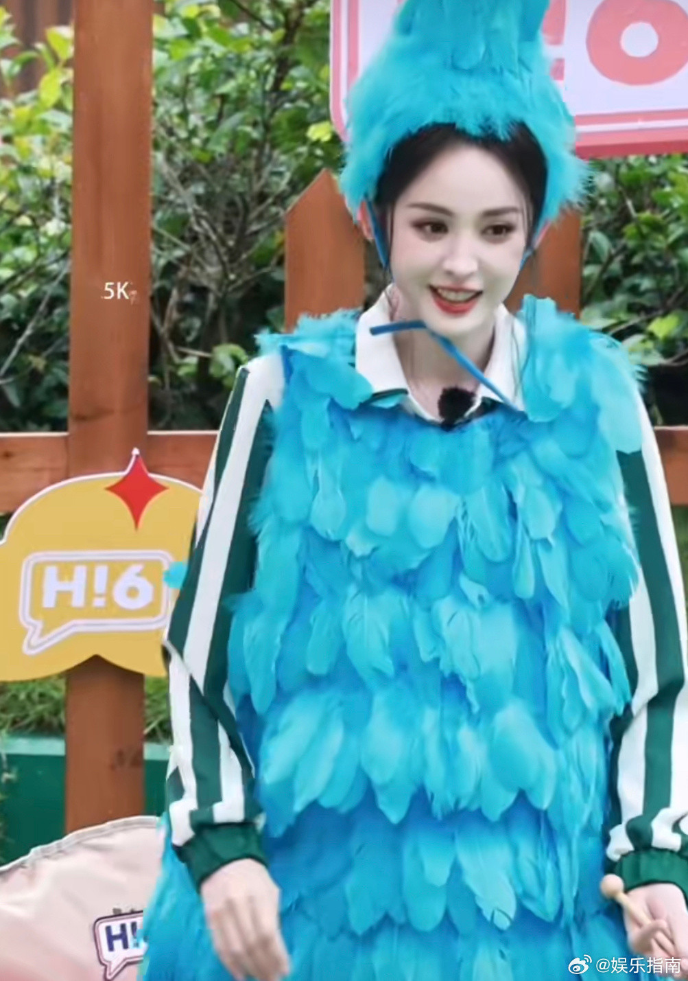 娜扎hi6录制路透，cos孔雀公主，哈哈哈又美又可爱！