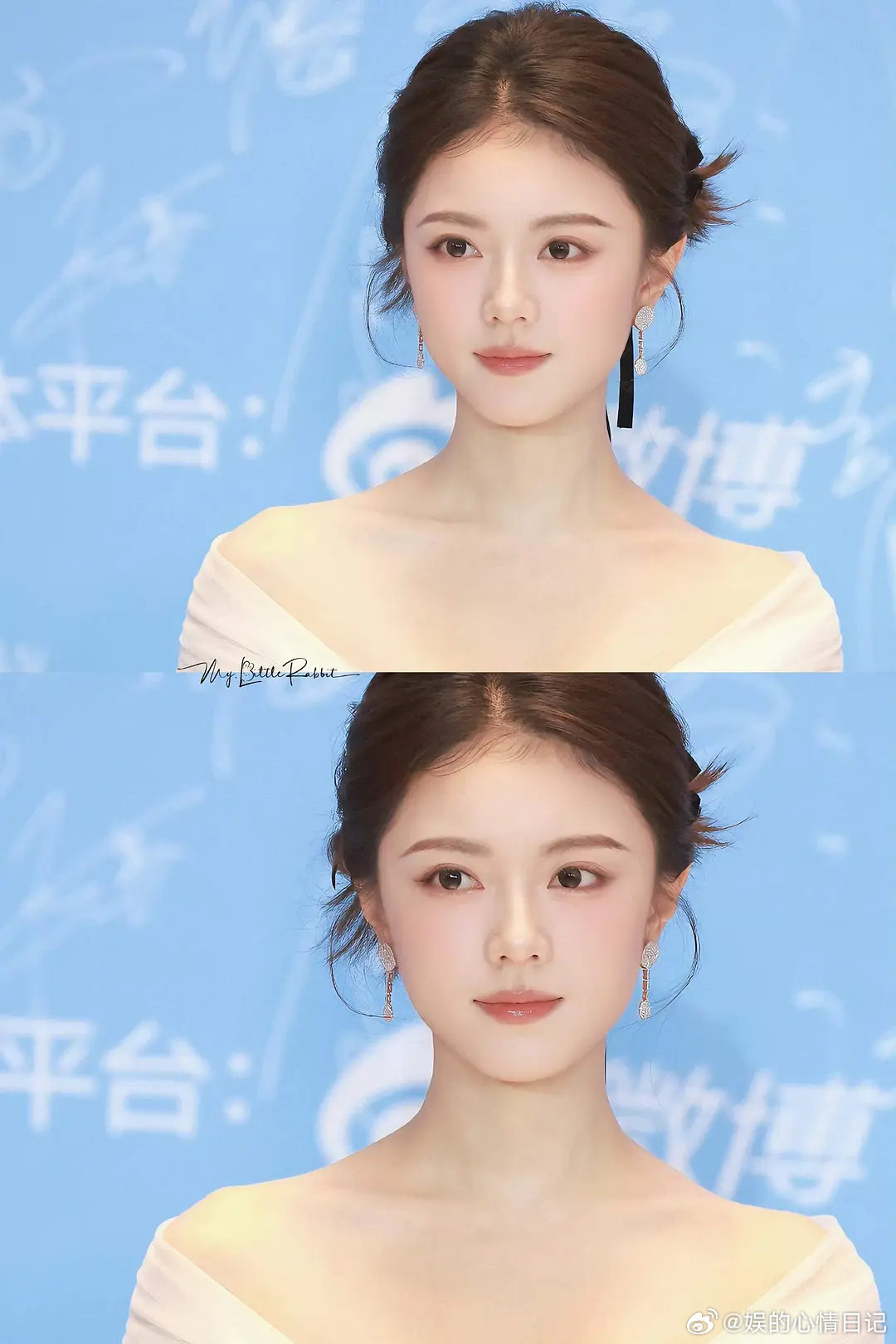 美得像一株亭亭玉立的白百合，端庄优雅，自带书卷气