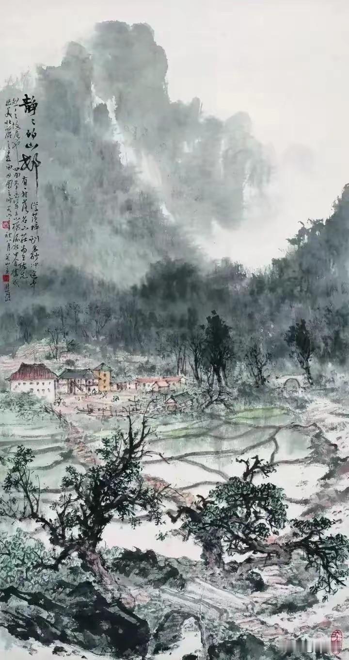 关山月的写生山水，太美了