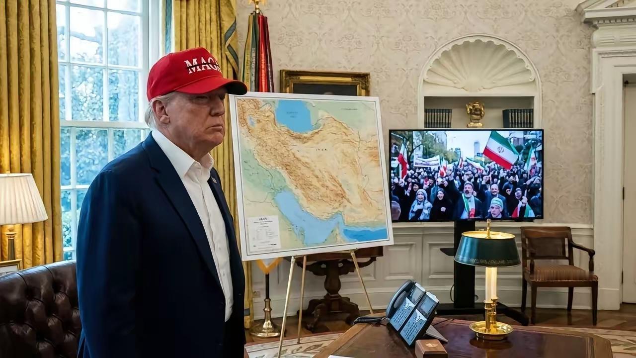 歇斯底里：特朗普一小时内发布了近五十篇帖子。伊朗快把特朗普逼疯了！不到一小时