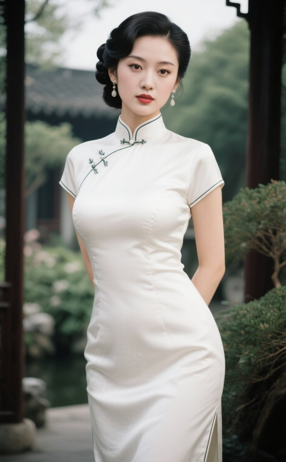 古典丽人旗袍摇曳，风华绝代艳压群芳