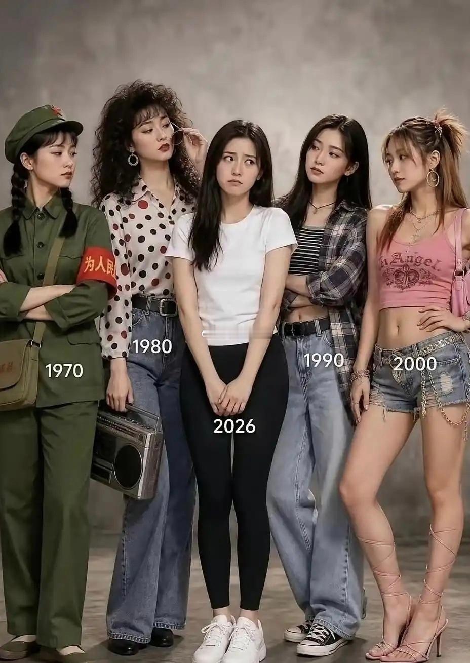我咋感觉1990年代的穿搭跟现在一模一样