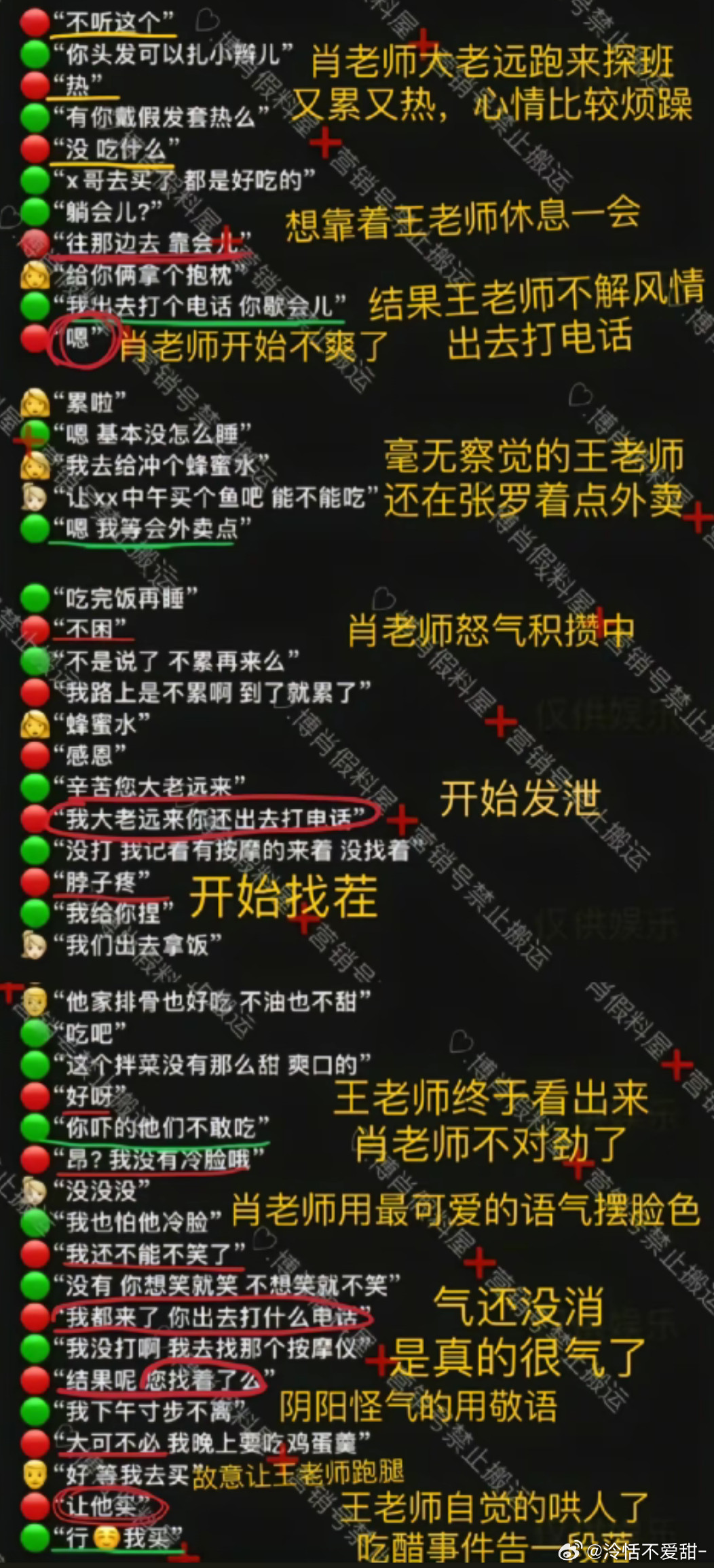 感觉还是这种标注的小红小绿适合我啊啊啊啊好喜欢看肖战生气王一博哄他😋🤲?