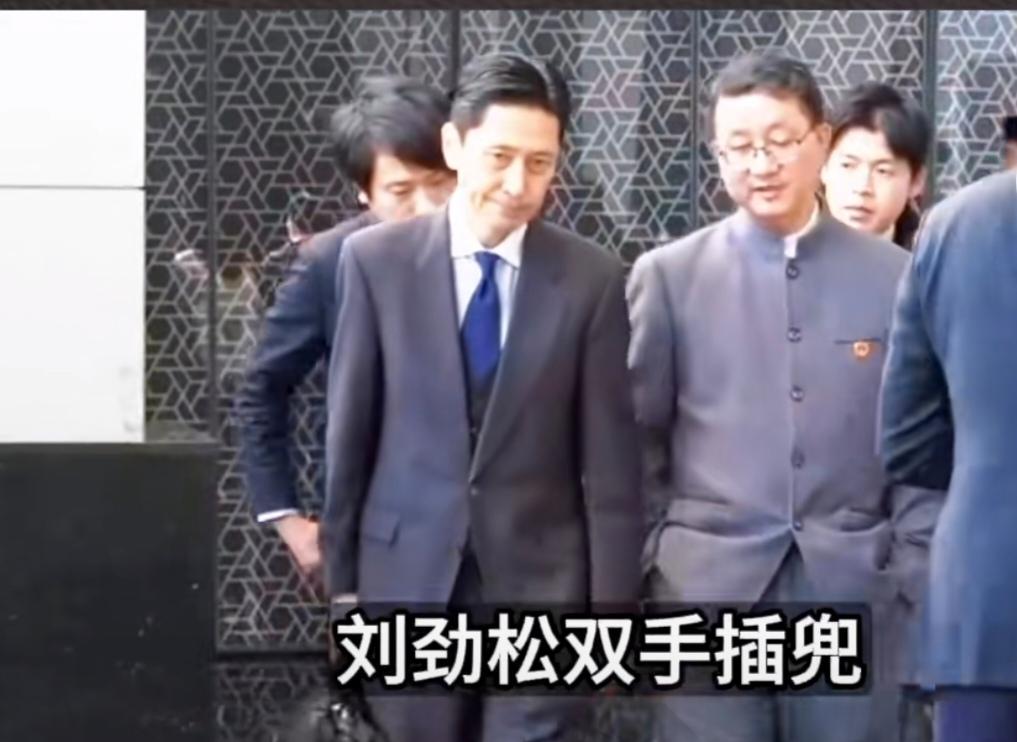 刘劲松双手插兜义正言辞！金井正彰替搞事女传话，如其所料没什么结果，级别太低。