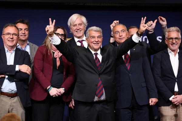 拉波尔塔连任巴萨主席：直任2031年，“或将迎来最美好的时光”胡安·拉波尔塔成功