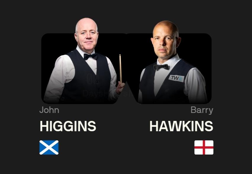 希金斯6-2战胜霍金斯，挺进斯诺克大师赛八强！  北京时间1月14日早晨，