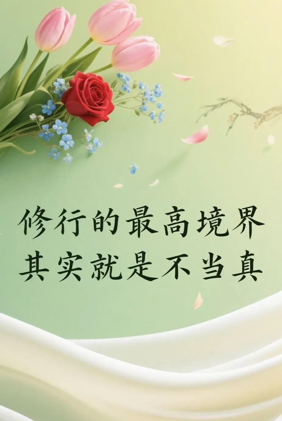 修行的最高境界，其实就是不当真。常有人说，修行就要吃素诵经，打坐参禅，远离尘嚣