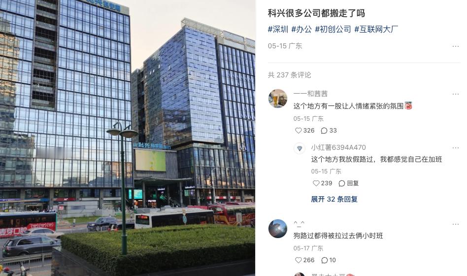 网友说，狗路过南山科技园都会被拉去加班两小时[大笑]​​​