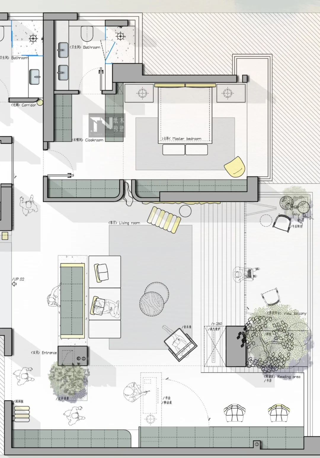 沙发C位观景：我家户型优化，只为这江景