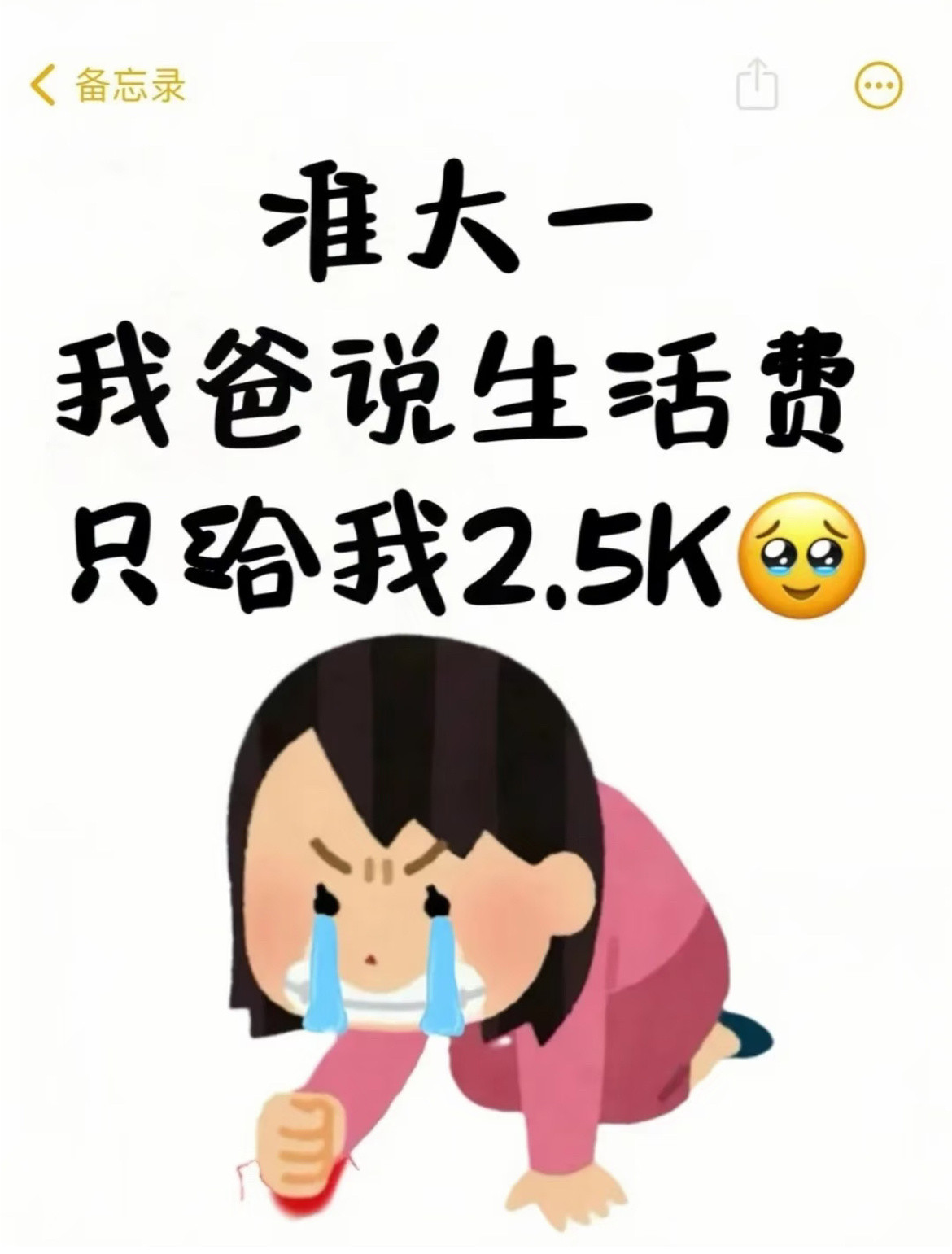 准大一新生一枚！2500元生活费够嘛？