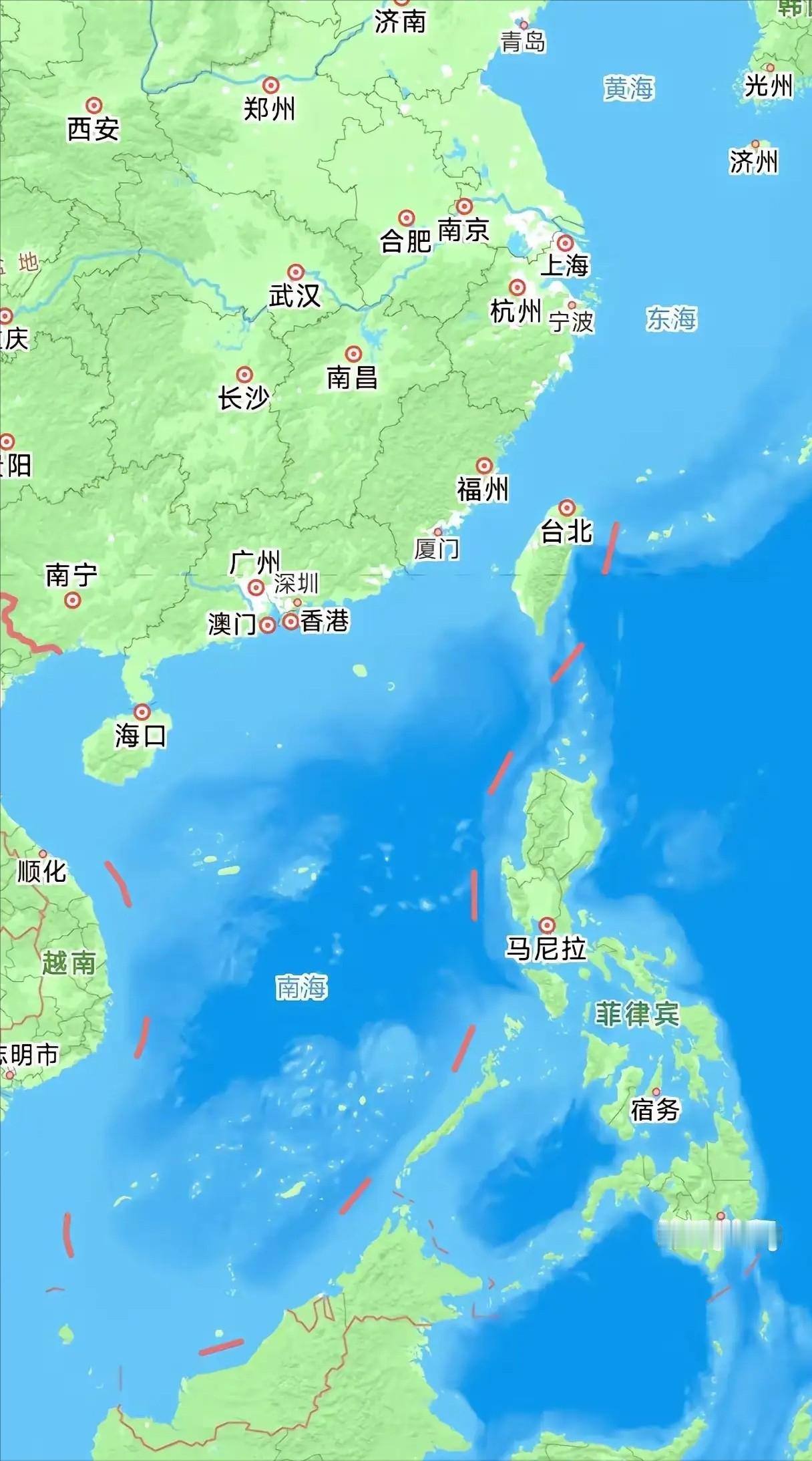 不知道大家有没有发现，日菲私自划定海上界限后，高德地图变了！台湾以东海域，正式划