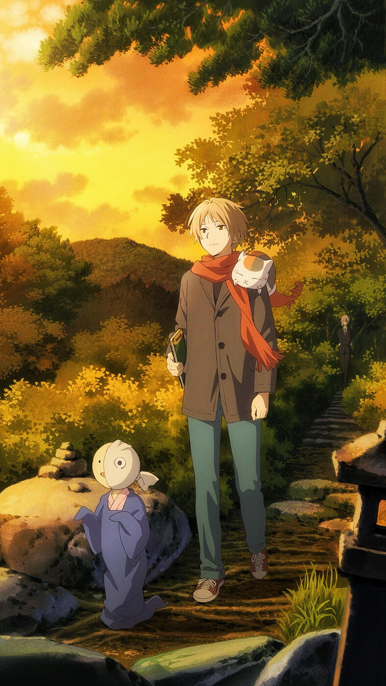 春日企画壁纸夏目友人帐壁纸“看得见交错的存在;听得见想要沟通的话语，而在今天也