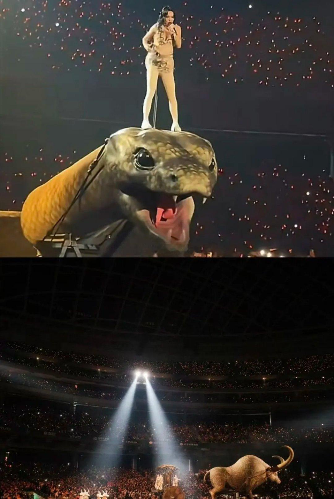 蔡依林这场演唱会可真是炸锅了，全网都在说这事儿！舞台搞得阴森森的，跟冥界似的，机