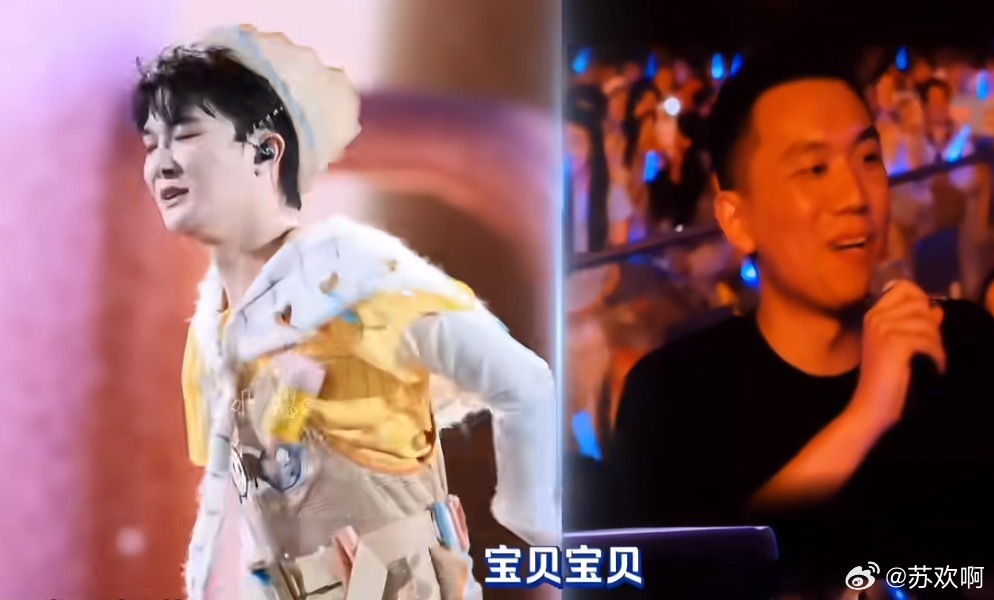 周深被男粉叫宝贝真的是笑死了，周深在苏州录制《音乐缘计划3》的时候，场外一位男粉