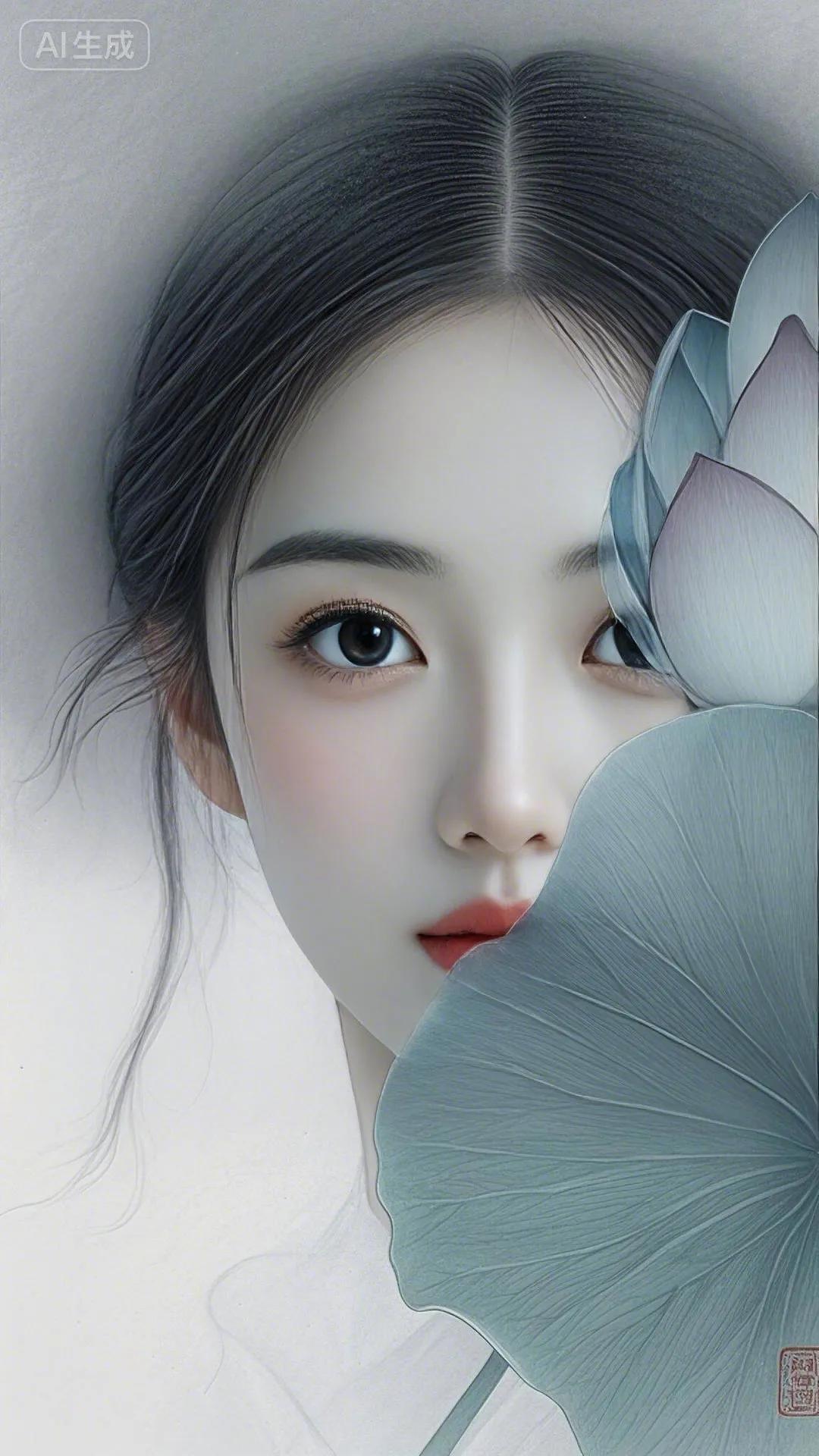 梦幻少女与莲花共舞