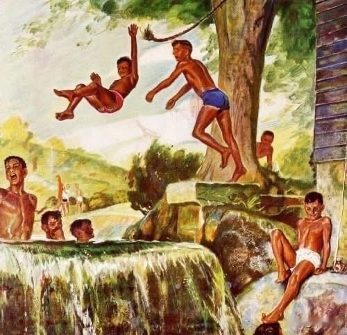 这幅画作是美国著名插画家米德·谢弗（MeadSchaeffer）于1949年