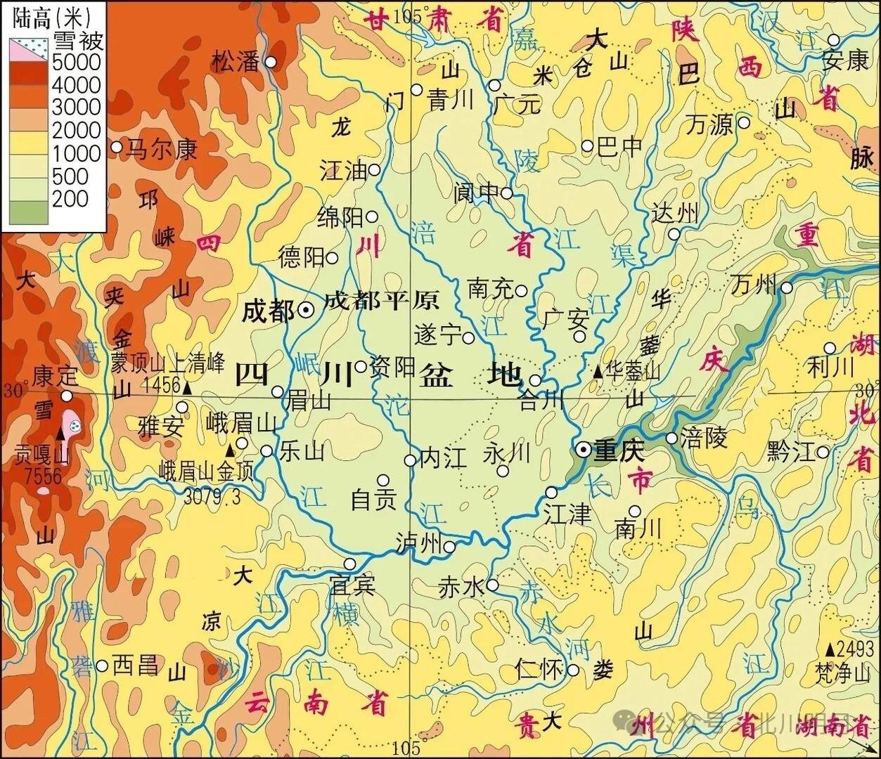 四川盆地的地理格局堪称天成围城，北有秦岭—大巴山屏蔽寒流，西接横断山脉的纵谷险