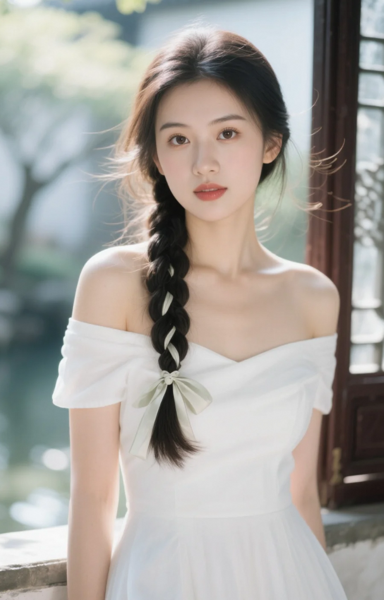 窗边微光，映照她与众不同的风采