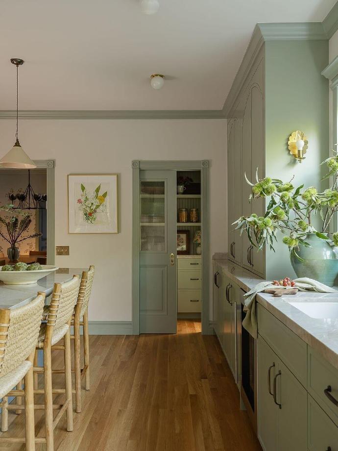 家居设计｜绿色系薄荷绿的装潢设计，仿佛置身于大自然