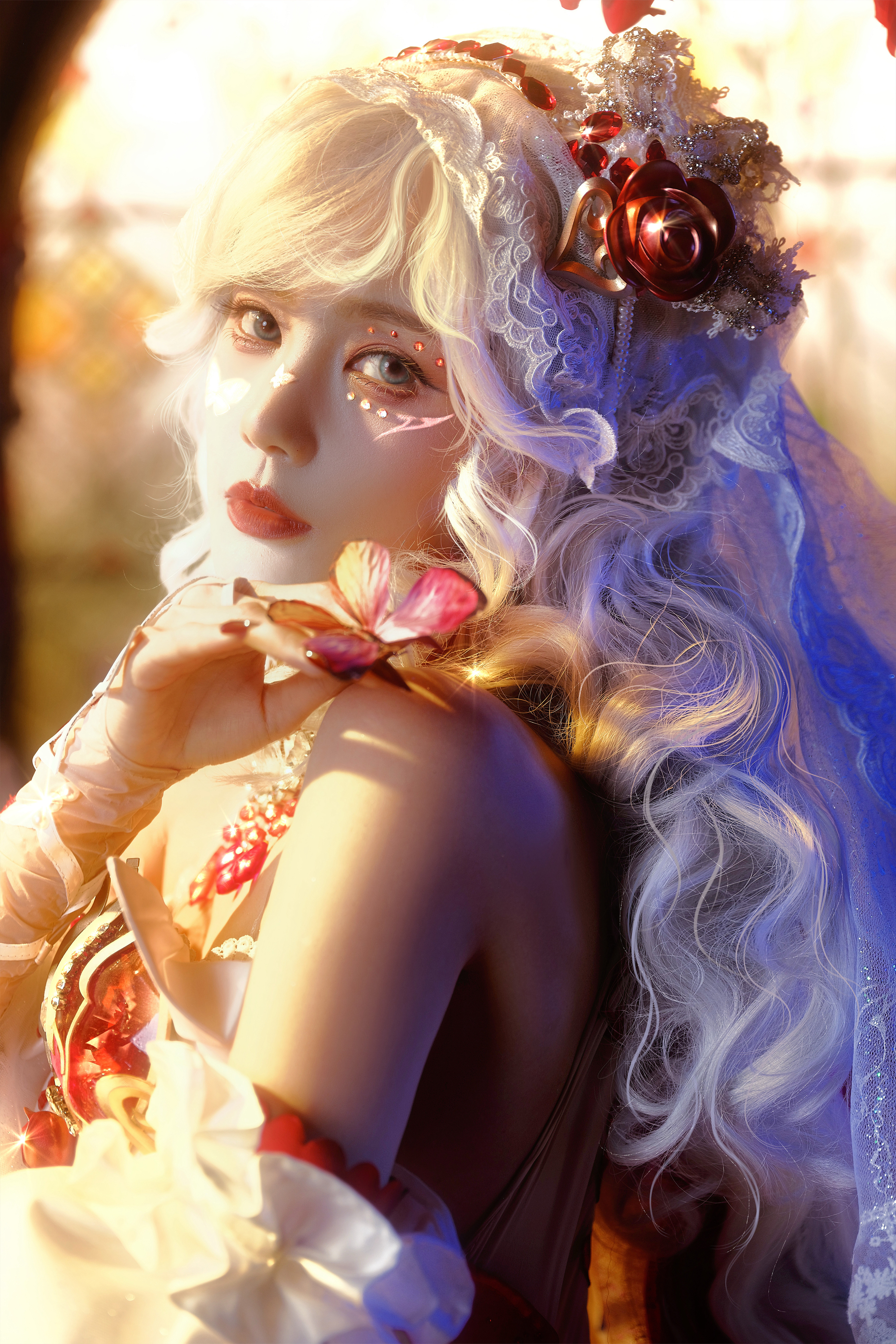 李一桐❤️🔥❤️🔥❤️🔥暮色玫影妆🔥🔥🔥化妆：金鹤龙🧏🏻♂️李一